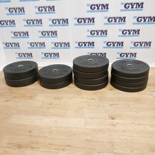190kg Future Ex-Demo Black Bumper Plates (Commercial Gym Equipment)