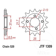Front Sprocket 14 T 520 P