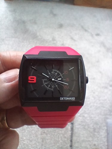 Detomaso red silicone - , strap