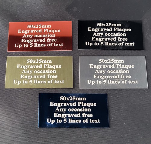 50x25mm laser engraved trophy - engraved,