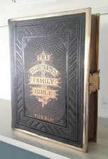 ANTIQUE HOLY BIBLE WITH BRASS