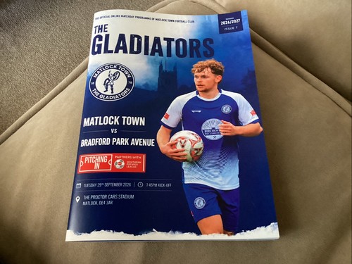 Matlock town bradford park - matlock, v