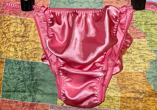 Vtg style pink barbie satin - style,