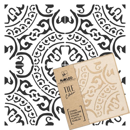 Reusable plastic tile stencil - reusable,