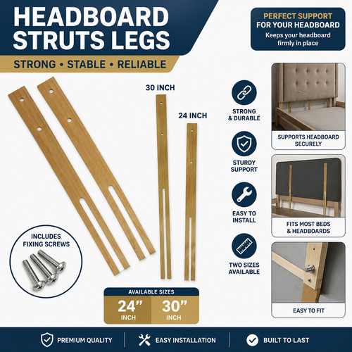 Headboard struts legs wooden - struts,