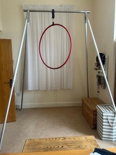 Aerial A-Frame X-pole for Silks / Yoga / Swing / Hoop / Trapeze 2.4 to 3.48m