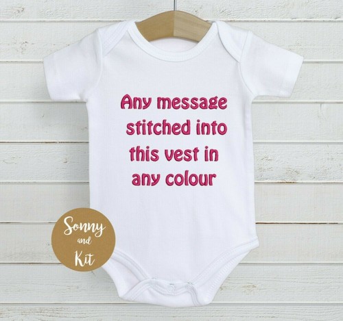 Personalised baby vest - personalised,