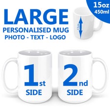 PERSONALISED PHOTO MUG 15oz LARGE Christmas Gift Photo collage Birthday Cup