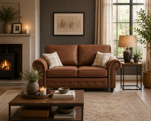 Tan brown traditional fabric - fabric, 2