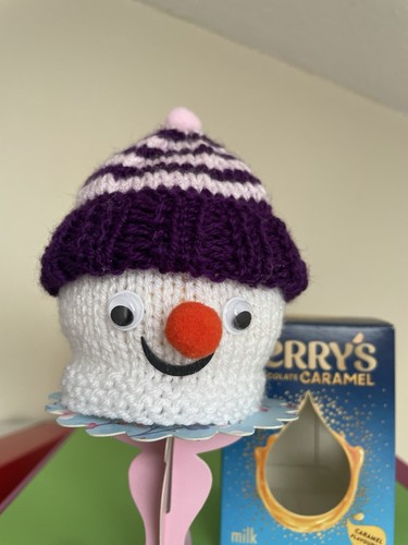 Hand knitted christmas - hand,