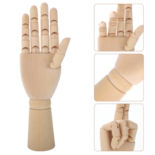 Wooden hand model - hand, flexible