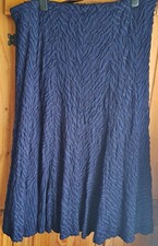 A  Textured Skirt in Navy Mix by Per Una Size 20
