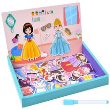 Princess Dress Up Play Set Magnetic Educational Game Dress Up Puzzle Toy Fine