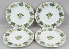 4 x Royal Worcester Hop Mathon Dessert/Salad Plates 8" (20cm) Gold Trim