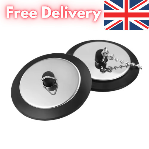 40mm chrome rubber bath sink - chrome,