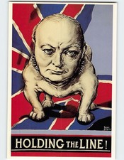 Postcard Holding the Line Sir