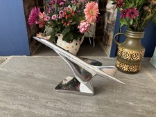 Authentic Models Cast Polished Aluminium Model Of Concorde 18”