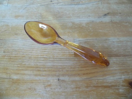 Vintage amber glass - glass, salad