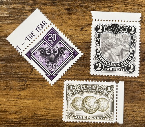 Discworld stamps edges - discworld,