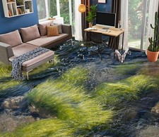 3D Sea Grass FZ8180 Floor WallPaper Murals Epoxy Floor Print Decal UK Amy