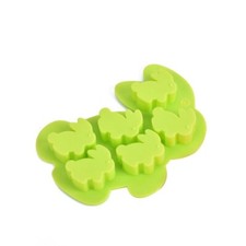 Easter Bunny Shape Silicone Mould 6 Cavity Cute Rabbit Cake Icing Chocolate Soap