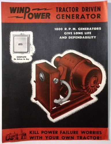 1950s winpower tractor - winpower, driven
