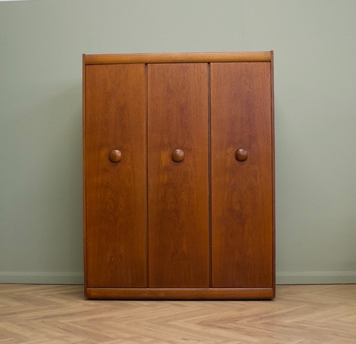 Mid century teak - triple, door
