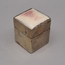 Square Pill Box in Antique