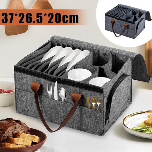 Camping tableware organiser - camping,