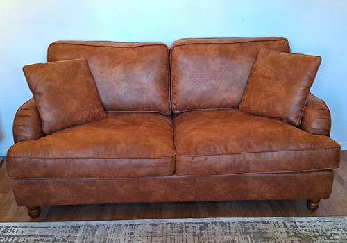 Dunelm brown faux - brown,