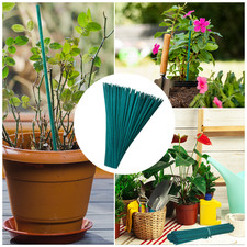 30cm / 12" Garden Canes Flower Sticks Bamboo Split Plant Support Frame Green