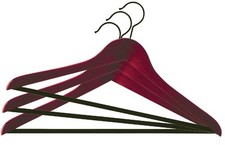Cherry Brown Wooden Hangers