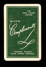 1 x Joker playing card Iron Stores Ltd Channel Islands Auto Spare Company AE 182