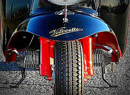 Metal sign velocette - metal,