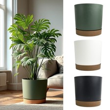 Round flower pot - flower, with