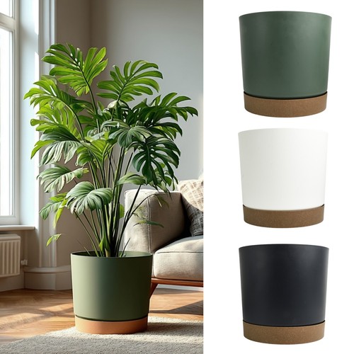 Round flower pot planter with - round,