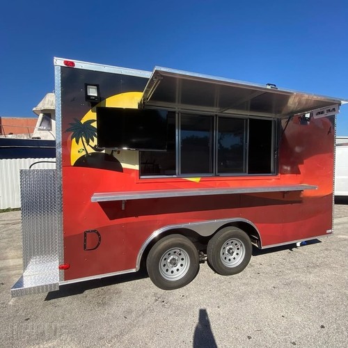 Beach style food trailer - beach,