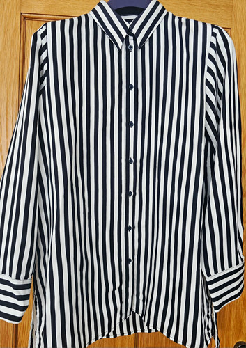 Zara women striped longline - zara, women's
