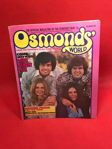 Osmonds world magazine - osmonds,