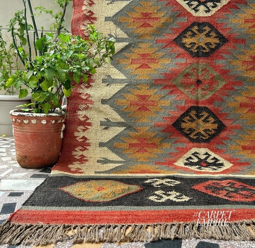 Turkish kilim rug handwoven - turkish,