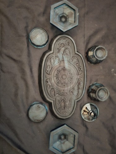 Vintage art deco style - deco, pressed