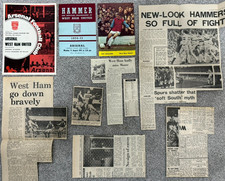 ARSENAL v WEST HAM  HOME/AWAY FOOTBALL PROGRAMMES  1970-71 DOUBLE WINNING SEASON