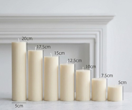 Round pillar candles - round,