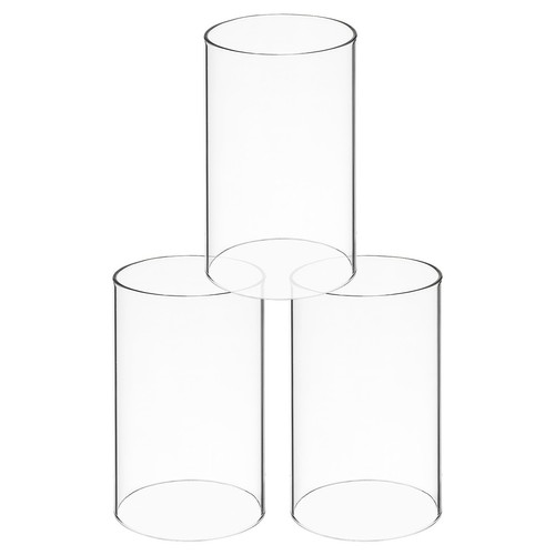 Pcs clear glass open - clear, ended