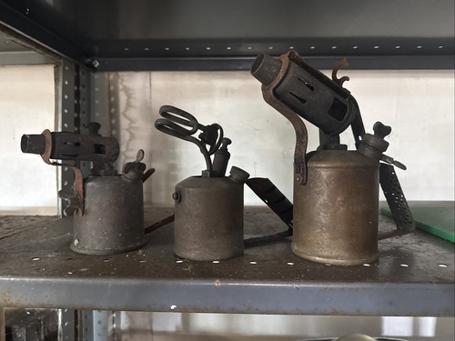 Vintage paraffin brass blow - brass,