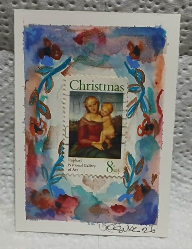 Postal whimsy ooak aceo - whimsy, 8c
