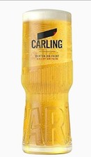 4 X Carling Pint Beer Glass 20oz Brand New Easy Carry Man Cave Home Bar