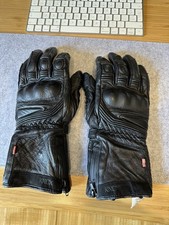 Knox Covert Black Leather Motorcycle Gloves Medium, Waterproof