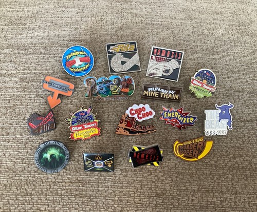 Alton towers pin badge - alton,