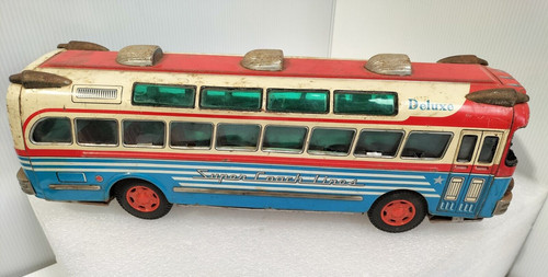 Bandai tin toy bus - bandai,
